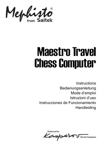 Mephisto Maestro Travel Chess Computer - Saitek.com