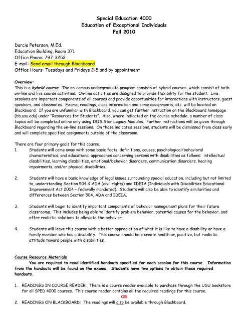 Important Special Education Rights That >> Special Education 4000 Education Of Exceptional Individuals Fall Important Special Education Rights That >> Special Education 4000 Education Of Exceptional Individuals Fall
