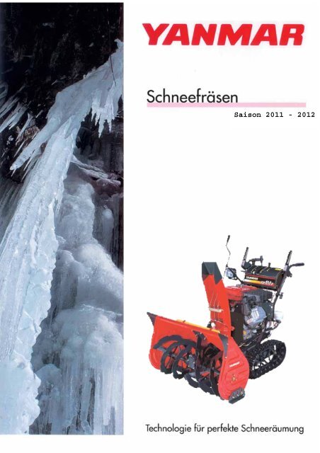 Prospekt Yanmar Schneefräsen 2011 - Hako