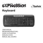 Expression Keyboard_manual.qxd - Saitek.com
