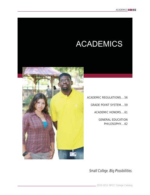 2010-2011 College Catalog - North Florida Community College