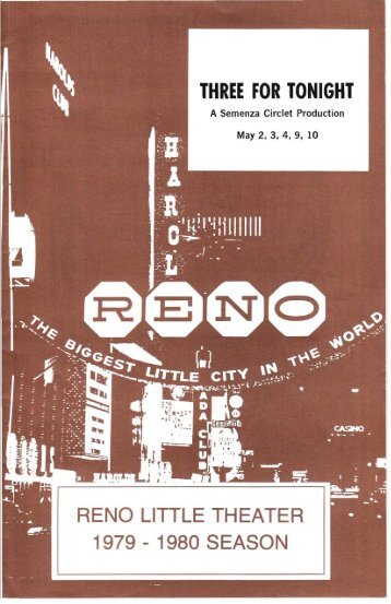 Three for Tonight - Reno Little Theater