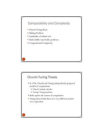 Church thesis in turing machine