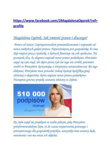 Magdalena Ogórek- Jak zmienić prawo i dlaczego?