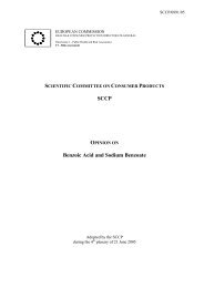 Benzoic Acid and Sodium Benzoate - European Commission