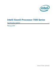 Intel® Xeon® Processor 7500 Series Specification Update