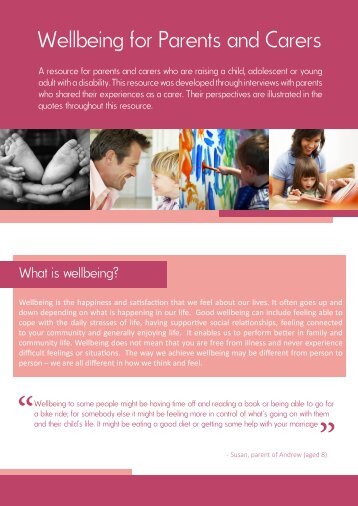 Wellbeing for Parents and Carers - KidsMatter
