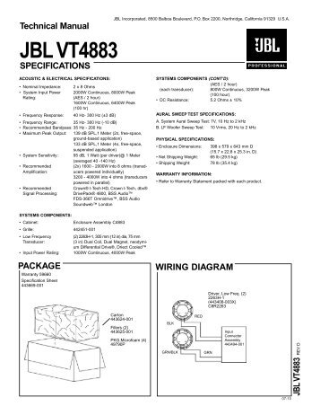 JBL VT4883