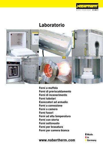 Catalogo Laboratorio - Nabertherm