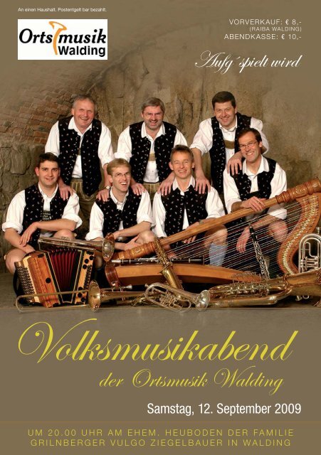 der Ortsmusik Walding