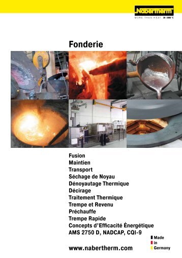 catalogue Fonderie - Nabertherm