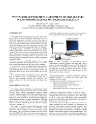 system for automatic measurement of signal level in gsm 900 ... - Telfor