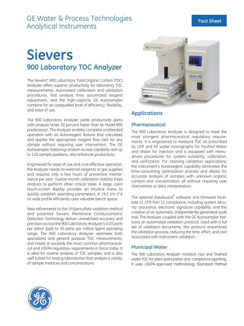 900 Laboratory Brochure - Particle Measuring Systems