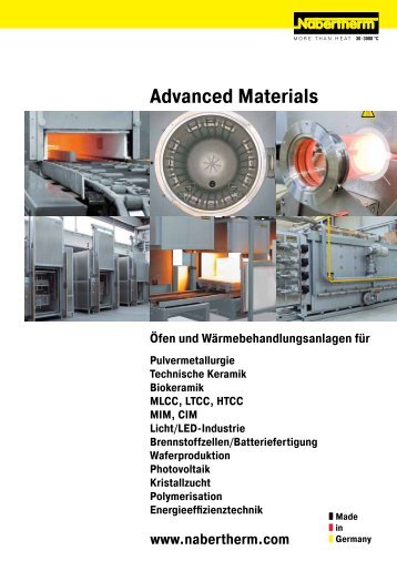 Katalog Advanced Materials - Nabertherm GmbH