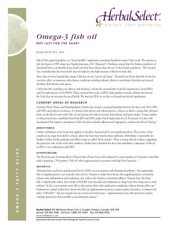Omega-3 fish oil - Herbal Select