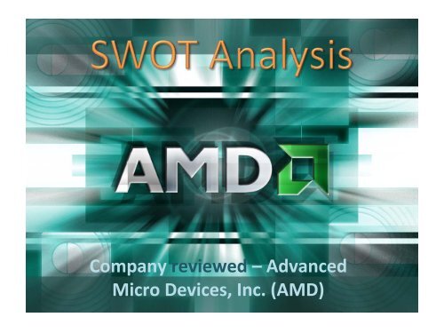 SWOT Analysis