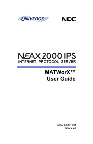 univerge neax 2000 ips matworx installation guide 008861-001-21.pdf