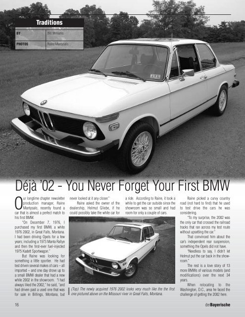 National Capital Chapter BMW Car Club of America November ...