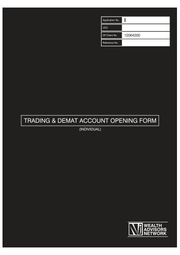 TRADING & DEMAT ACCOUNT OPENING FORM - NJ PMS