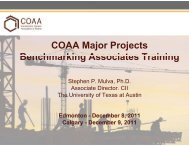 COAA - CII Performance Assessment System