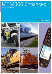 MTM800E Brochure - Motorola Solutions