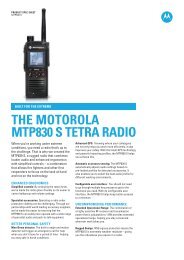 MTP850 S TETRA Radio - ConnectCom