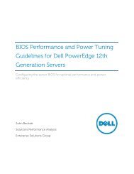 BIOS Performance and Power Tuning Guidelines ... - Dell Community