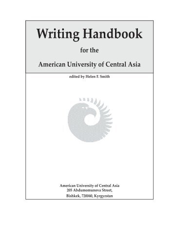 Writing Handbook - AUCA Digital Library - American University ...