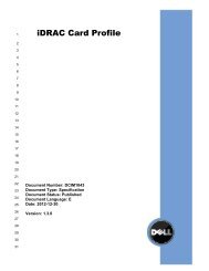 Dell iDRAC Card Profile - Dell Community