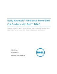 Using Microsoft Windows PowerShell Cim ... - Dell Community