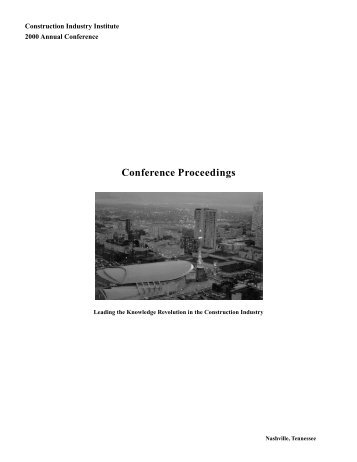 2000 AC Proceedings - Construction Industry Institute