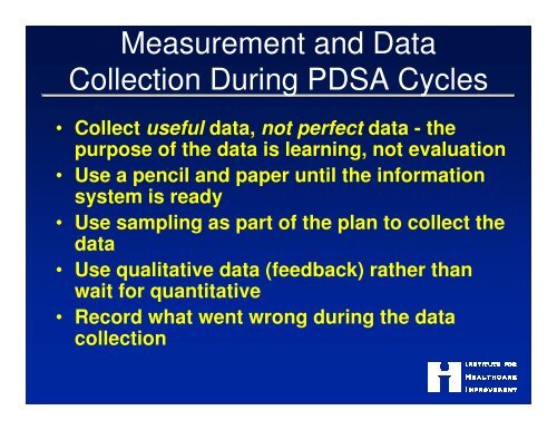 The PDSA Cycle - Safety Net Institute