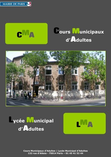 Cours Municipaux d'Adultes - Lyceedadultes.fr