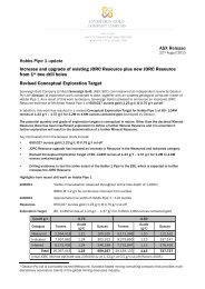 JORC Resource Upgrade and Revised Conceptual Exploration Target