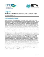 Japan / The World's Carbon Markets - IETA