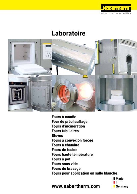 catalogue Laboratoire - Nabertherm