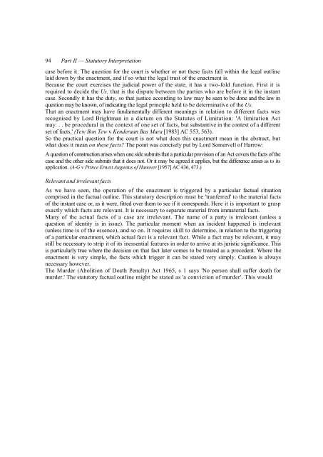 Statutory Interpretation The Technique of Statutory ... - Francis Bennion