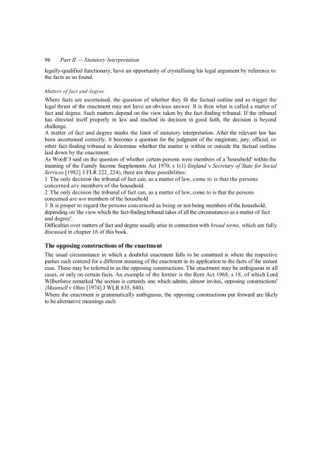 Statutory Interpretation The Technique of Statutory ... - Francis Bennion