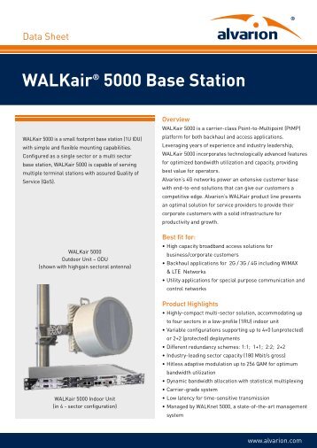 WALKairÂ® 5000 Base Station - Winncom Technologies