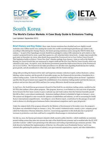 South Korea [PDF] - International Emissions Trading Association