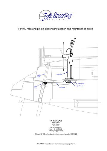 RP100 rack and pinion steering installation and ... - PYI Inc.