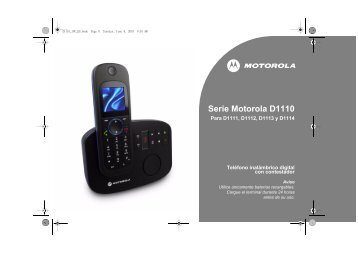 Serie Motorola D1110 - Telcom