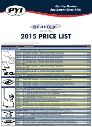 Seaview 2013 Price List - PYI Inc.