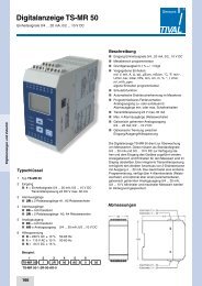 Digitalanzeige TS-MR 50 - TIVAL Sensors GmbH