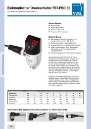 Elektronischer Druckschalter TST-PSD 30 - TIVAL Sensors GmbH