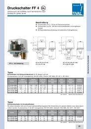 Druckschalter FF 4 GL - TIVAL Sensors GmbH