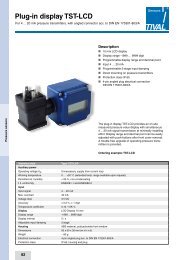 Plug-in display TST-LCD - TIVAL Sensors GmbH