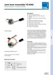 Joint lever transmitter TS-KNG - TIVAL Sensors GmbH