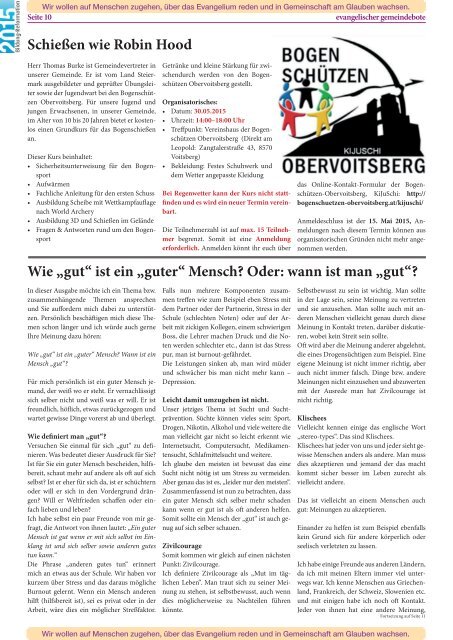 evangelischer gemeindebote 2/2015