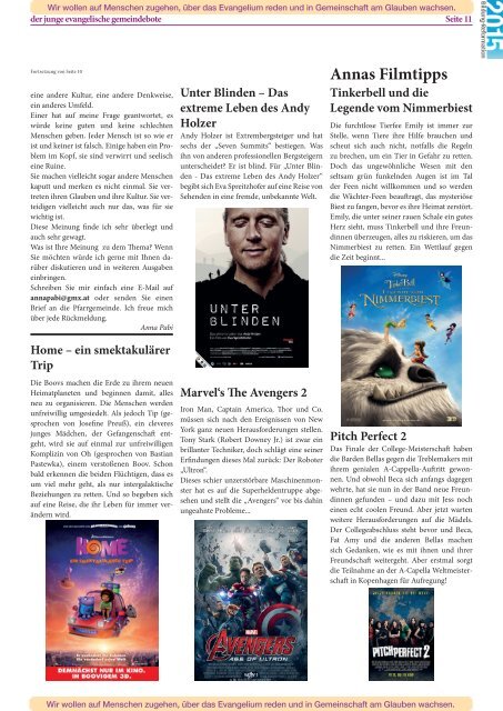 evangelischer gemeindebote 2/2015